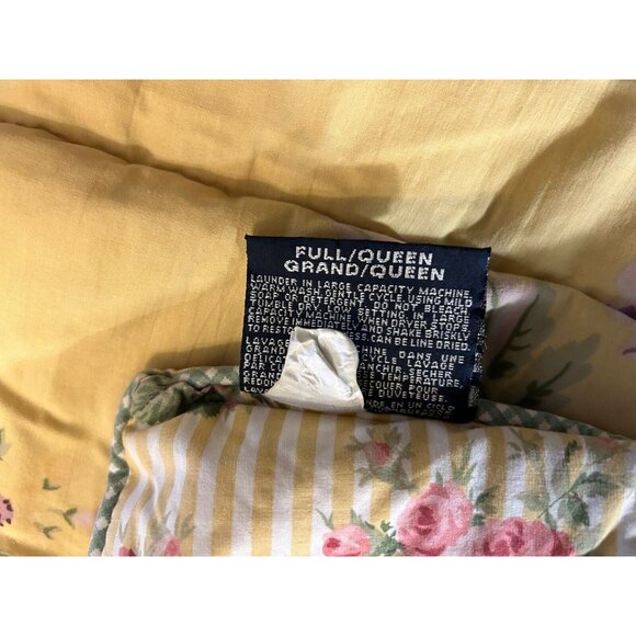 VINTAGE Ralph Lauren Full Queen Comforter Sophie Brooke Pink Rose Yellow SEE PIC - Picture 8 of 10